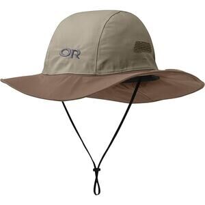 NWT Outdoor Research Unisex Seattle Rain Hat, Khaki/Java-SZ XL